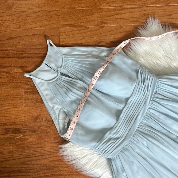 Azazie Light Blue Long BridesMade/Formal Dress Sz 8 - Picture 7 of 15